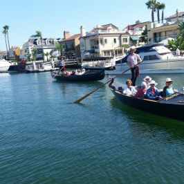 large group cruising the canal